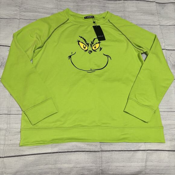 Sheilay The Grinch Womens Size XXL Long Sleeve Shirt Pullover Christmas Holiday - Picture 1 of 6
